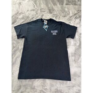 Old Guys Rule T-Shirt Mens M Black Crew Neck Short Sleeve Cotton Pre-shrunk NWT